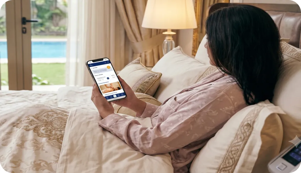 Guest Hub open on a phone